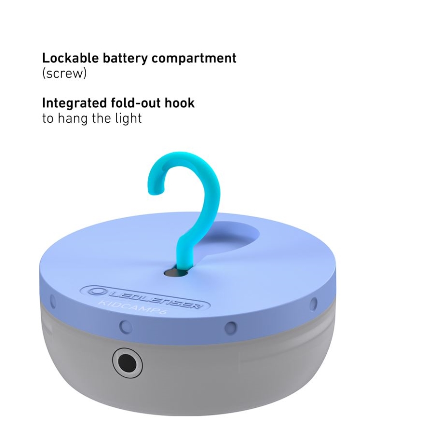 Ledlenser KIDCAMP6 RAINBOW - Dimmbare tragbare LED-Lampe LED/3xAAA IP44 blau