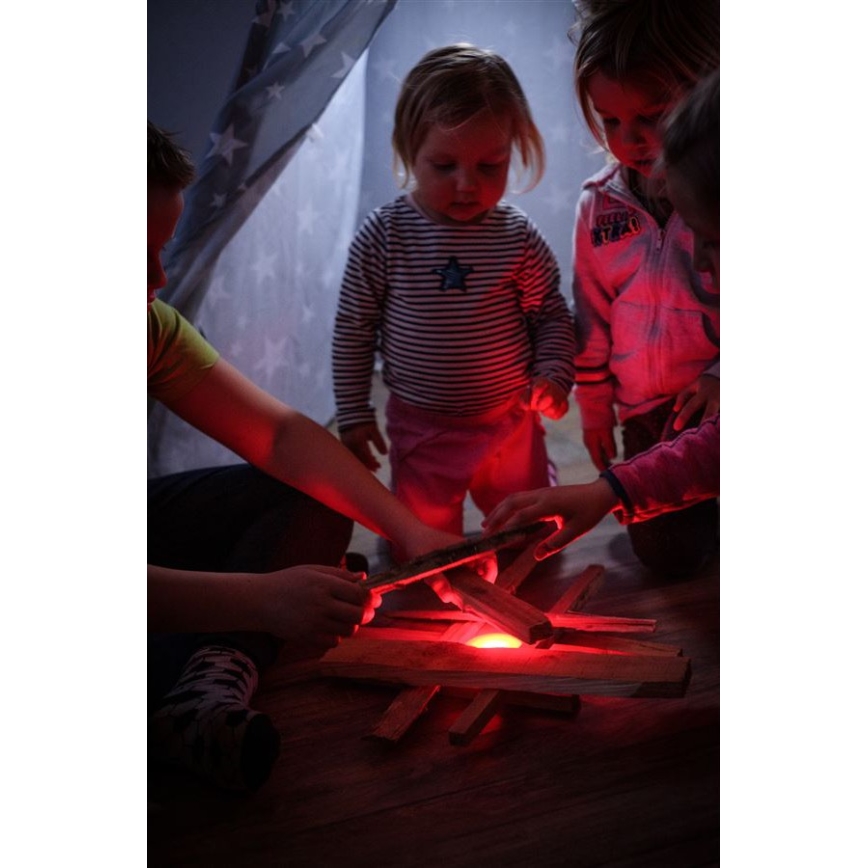 Ledlenser KIDCAMP6 RAINBOW - Lampe LED portable dimmable, 3xAAA, IP44, bleue