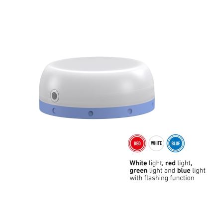 Ledlenser KIDCAMP6 RAINBOW - Lampe LED portable dimmable, 3xAAA, IP44, bleue