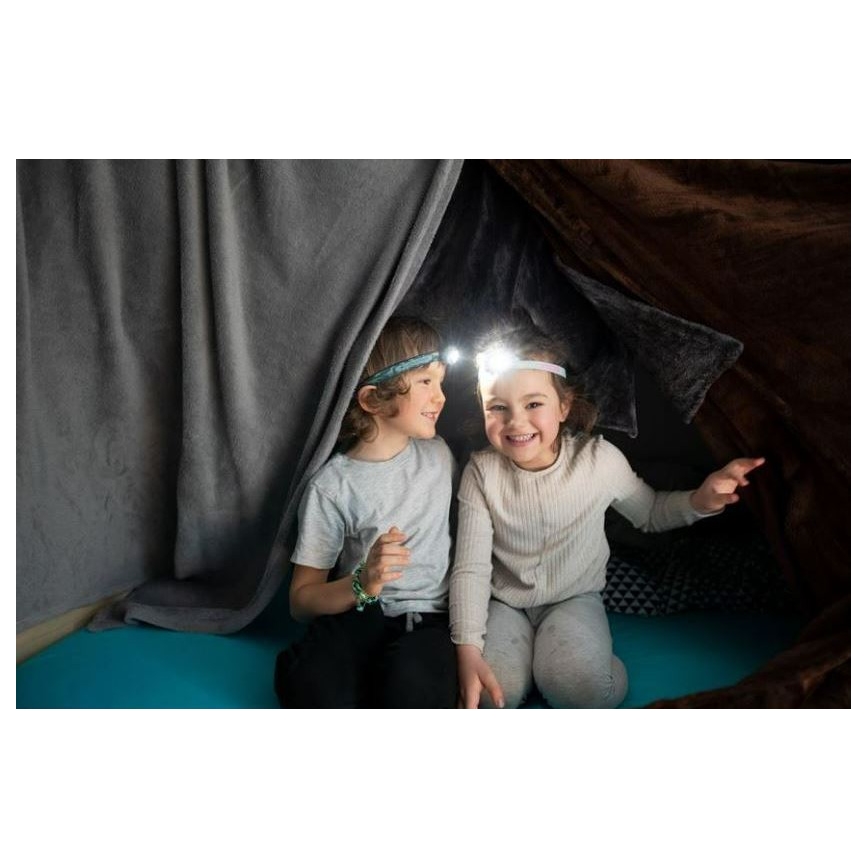 Ledlenser KIDLED2 DINO - Lampada frontale dimmerabile per bambini a LED/1xAAA IPX4 40 lm 20 h verde
