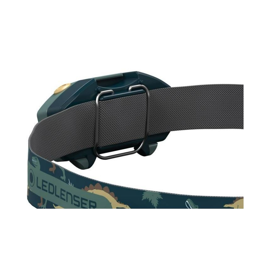 Ledlenser KIDLED2 DINO - Lampada frontale dimmerabile per bambini a LED/1xAAA IPX4 40 lm 20 h verde