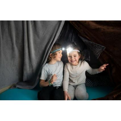 Ledlenser KIDLED2 DINO - Lampe frontale LED pour enfants à intensité réglable LED/1xAAA IPX4 40 lm 20 h vert