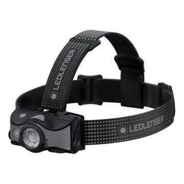 Ledlenser MH7 - LED-dimmbare, wiederaufladbare Stirnlampe 1550 mAh IP54 600 lm 40 h schwarz/grau