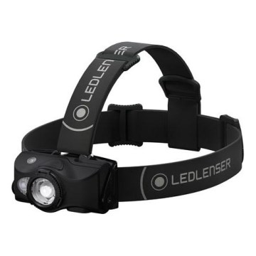 Ledlenser MH8 - Lampada frontale ricaricabile dimmerabile a LED/2xAA/1550 mAh IP54 600 lm 60 h nero