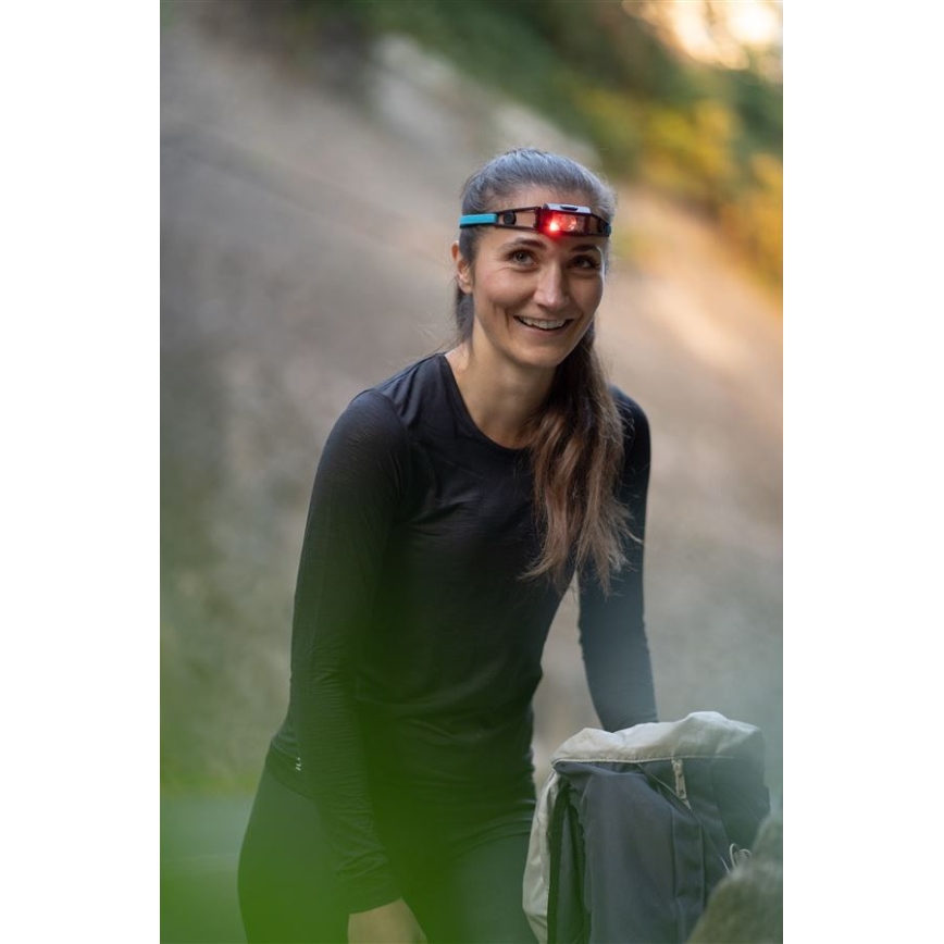 Ledlenser NEO1R - lampada frontale ricaricabile a LED dimmerabile, 730 mAh, IP67, 250 lm, 15 h, blu