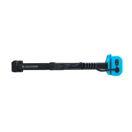 Ledlenser NEO9R - Lampada frontale ricaricabile a LED dimmerabile, 5000 mAh, IP54, 1200 lm, 120 ore, nero/blu
