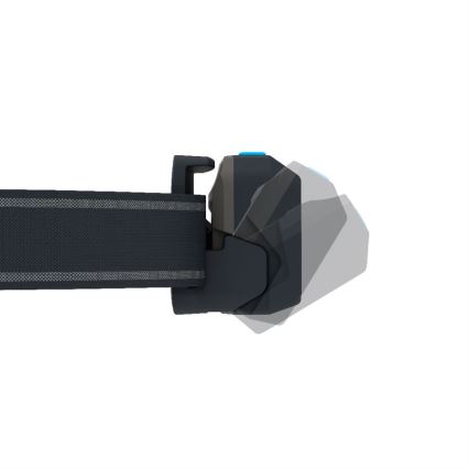 Ledlenser NEO9R - Lampe frontale LED rechargeable à intensité variable / 5000 mAh / IP54 / 1200 lm / 120 h / noir/gris
