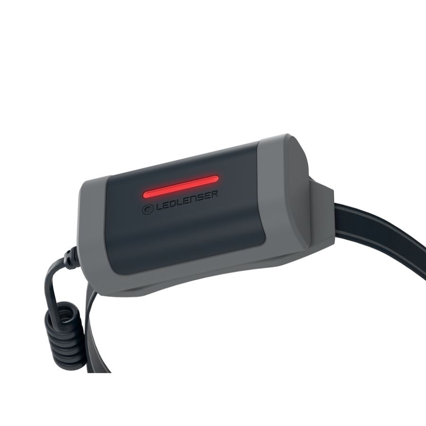 Ledlenser NEO9R - Lampe frontale LED rechargeable à intensité variable / 5000 mAh / IP54 / 1200 lm / 120 h / noir/gris