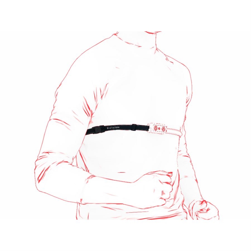 Ledlenser NEO9R - Lampe frontale rechargeable à LED à intensité réglable LED/5000 mAh IP54 1200 lm 120h noir/bleu