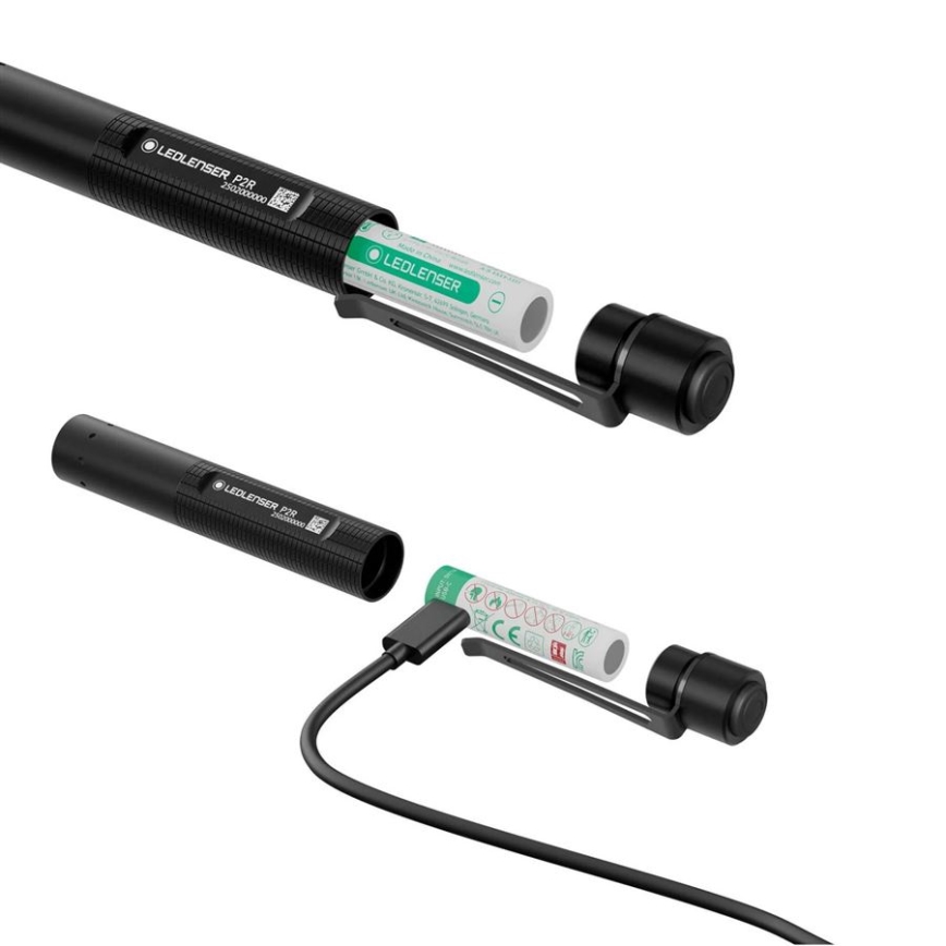 Ledlenser P2R - Torcia ricaricabile dimmerabile a LED LED/1xAAA/300 mAh IP54 200 lm 8 h nera