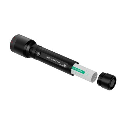 Ledlenser P6R - Torcia ricaricabile LED con intensità regolabile, 3000 mAh, IP68, 1200 lm, 65 h, nera