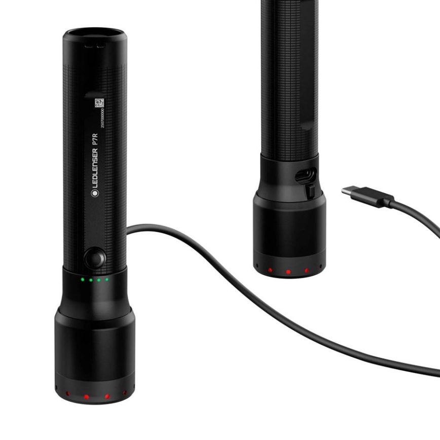 Ledlenser P7R - Torcia ricaricabile a LED dimmerabile LED/4600 mAh IP68 2000 lm 80 h nera