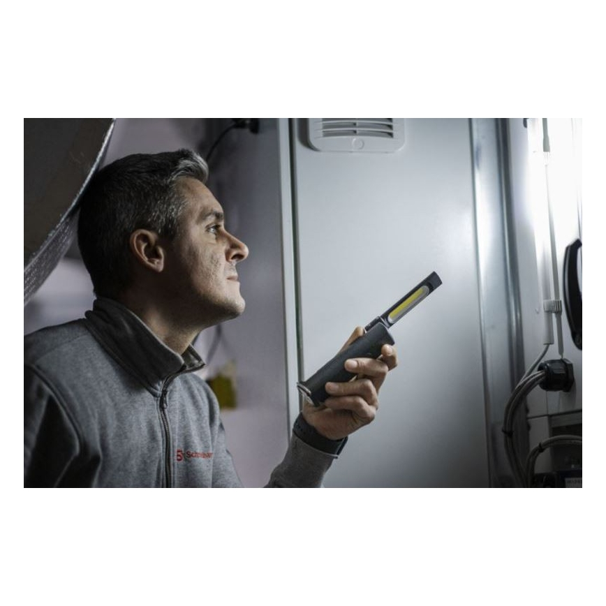 Ledlenser W6R - Torcia da lavoro ricaricabile dimmerabile a LED, batteria 2500 mAh, IP54, 500 lm, 10 h