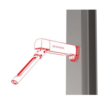 Ledlenser W7R - Torcia da lavoro ricaricabile a LED con regolazione della luminosità, 2500 mAh, IP54, 600 lm