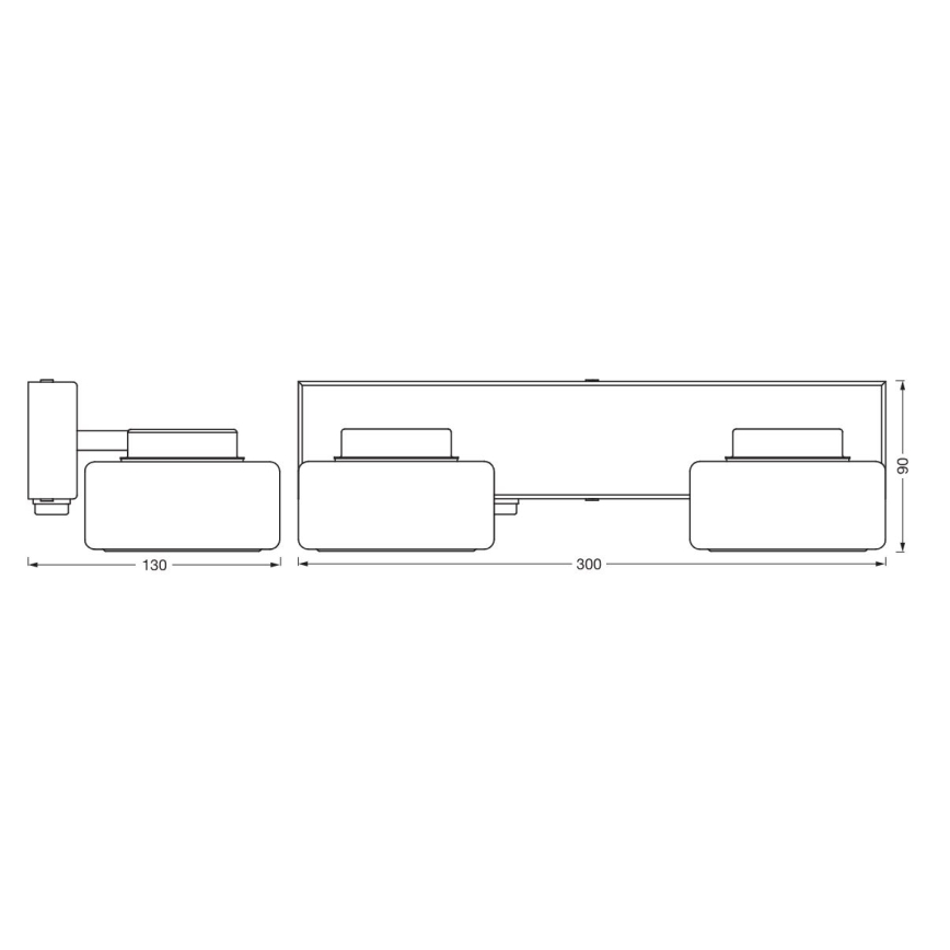 Ledvance - Applique a LED da bagno ORBIS FLAME 2xLED/5,5W/230V 3000/4000K IP44 bianco