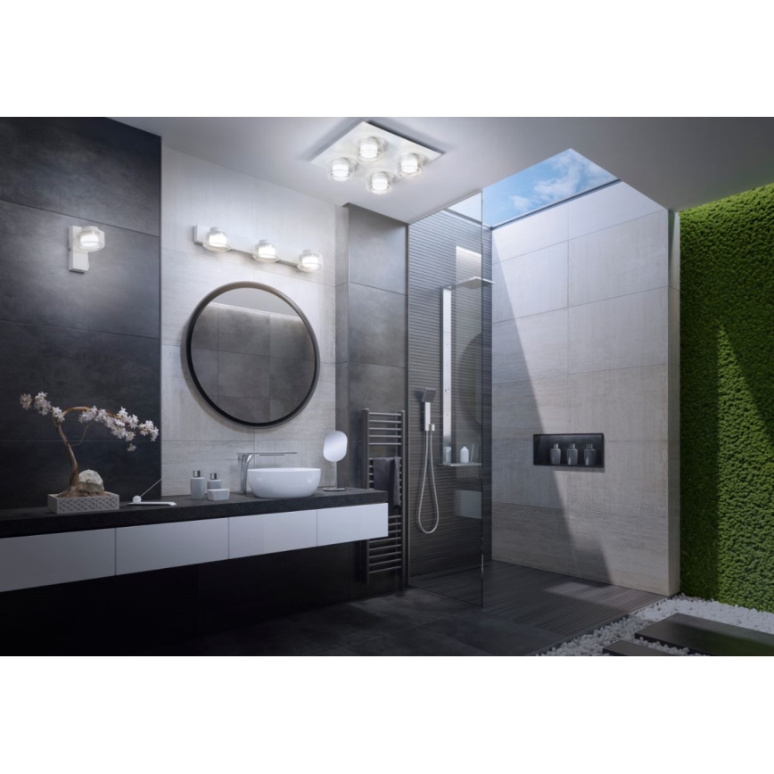 Ledvance - Applique a LED da bagno ORBIS FLAME 3xLED/5,5W/230V 3000/4000K IP44 bianco