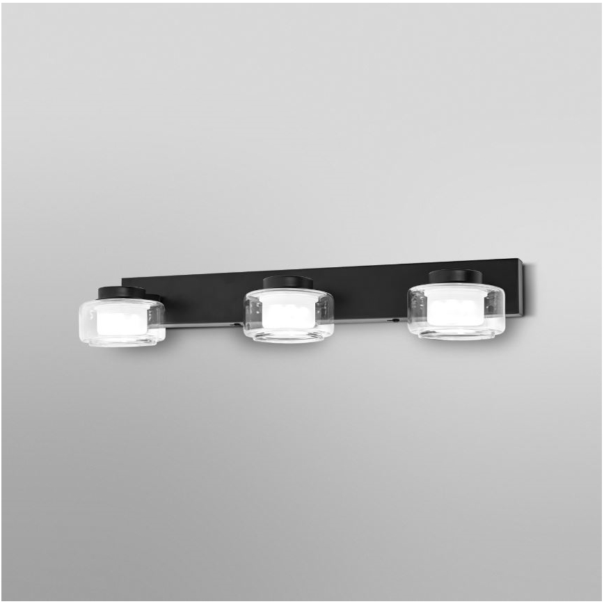 Ledvance - Applique a LED da bagno ORBIS FLAME 3xLED/5,5W/230V 3000/4000K IP44 nero