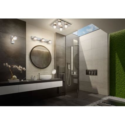 Ledvance - Applique a LED da bagno ORBIS FLAME LED/5,5W/230V 3000/4000K IP44 cromo