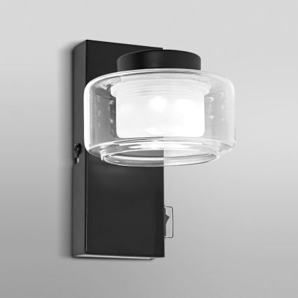 Ledvance - Applique a LED da bagno ORBIS FLAME LED/5,5W/230V 3000/4000K IP44 nero
