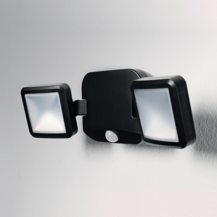 Ledvance - Applique a LED da esterno con sensore BATTERY 2xLED/10W/6V IP54