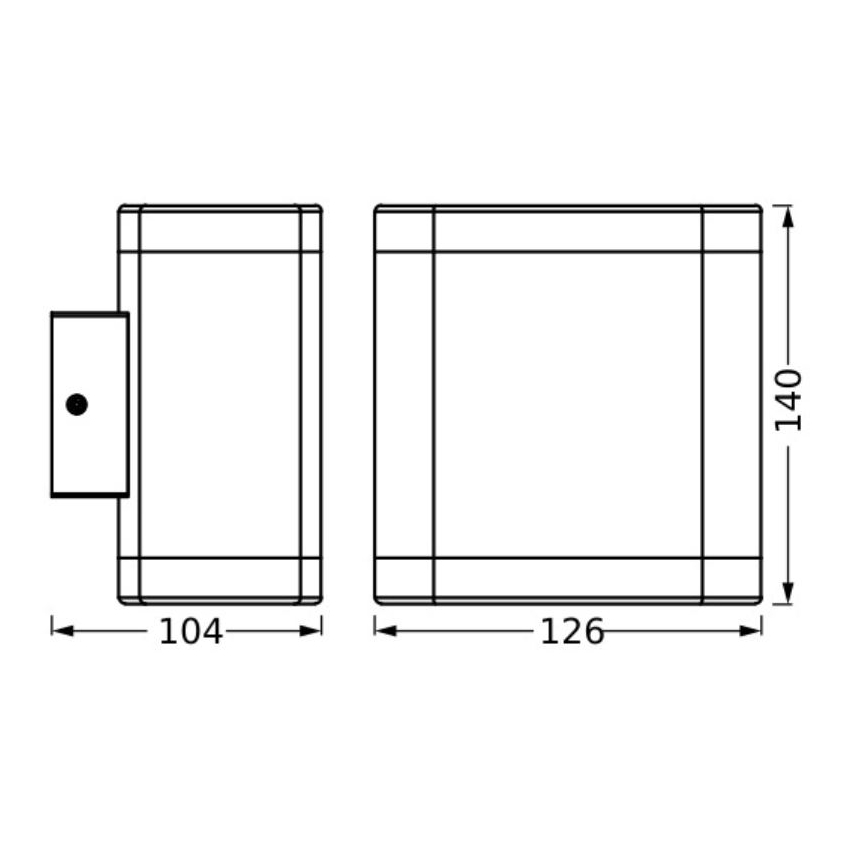 Ledvance - Applique a LED da esterno ENDURA STYLE DALLAS LED/9W/230V IP44