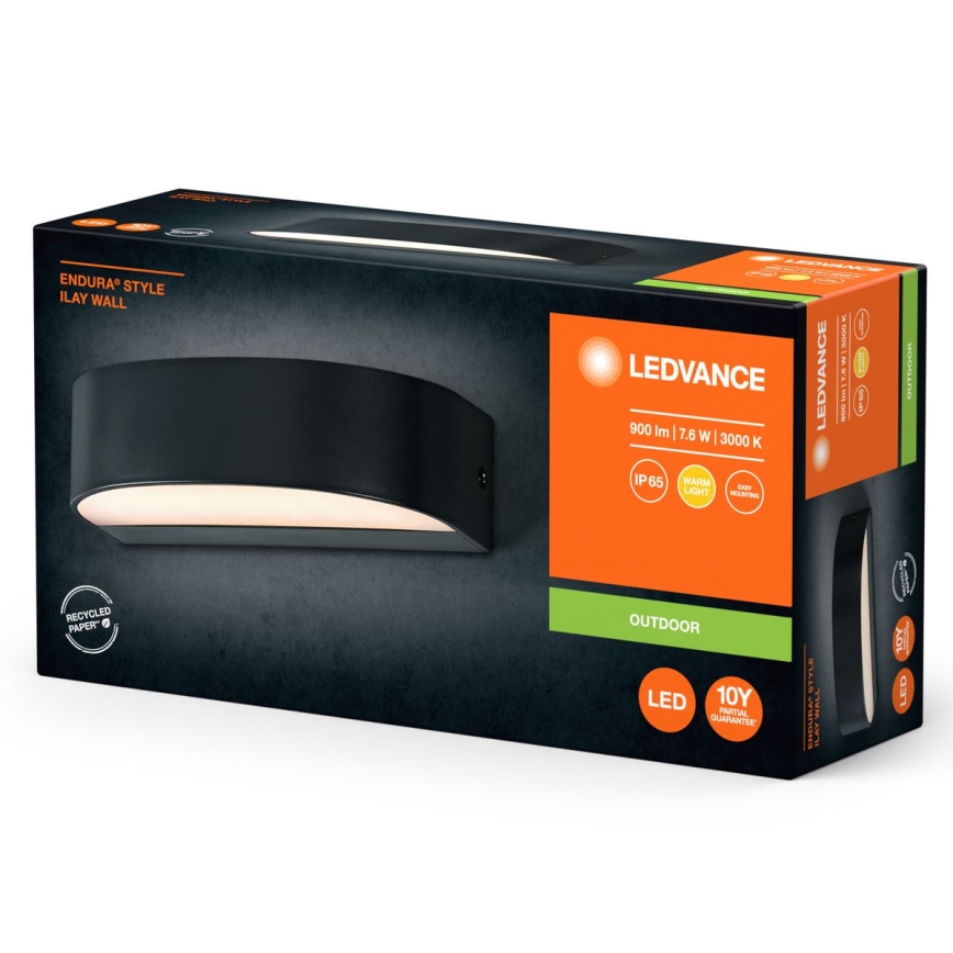 Ledvance - Applique a LED da esterno ENDURA STYLE ILAY 2xLED/3,8W/230V IP65