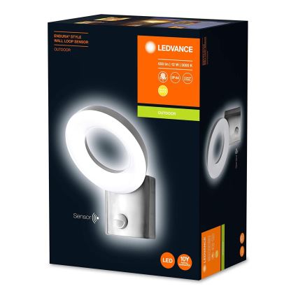 Ledvance - Applique da esterno a LED con sensore LOOP 1xLED/12W/230V IP44