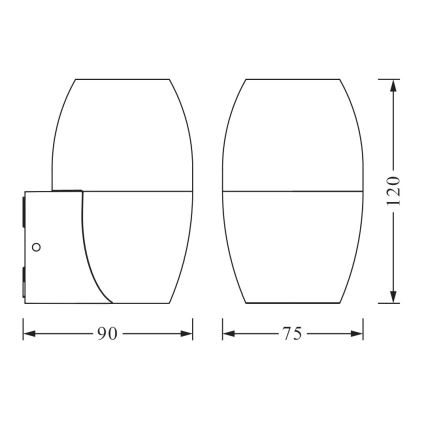 Ledvance - Applique da esterno CANNON 1xGU10/35W/230V IP44