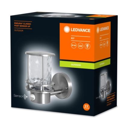 Ledvance - Applique da esterno con sensore ENDURA 1xE27/60W/230V IP44