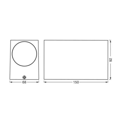Ledvance - Applique da esterno ENDURA CLASSIC 2xGU10/35W/230V IP44