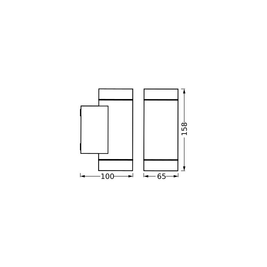 Ledvance - Applique da esterno ITYS 2xGU10/35W/230V IP65