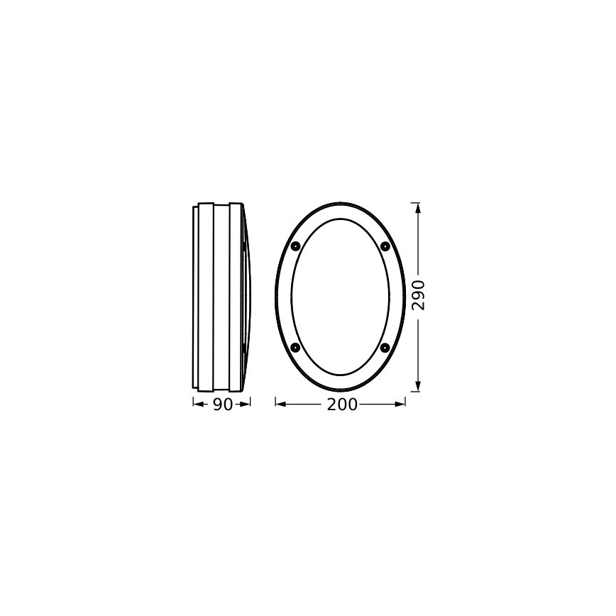 Ledvance - Applique da esterno ORBI 2xE27/18W/230V IP65