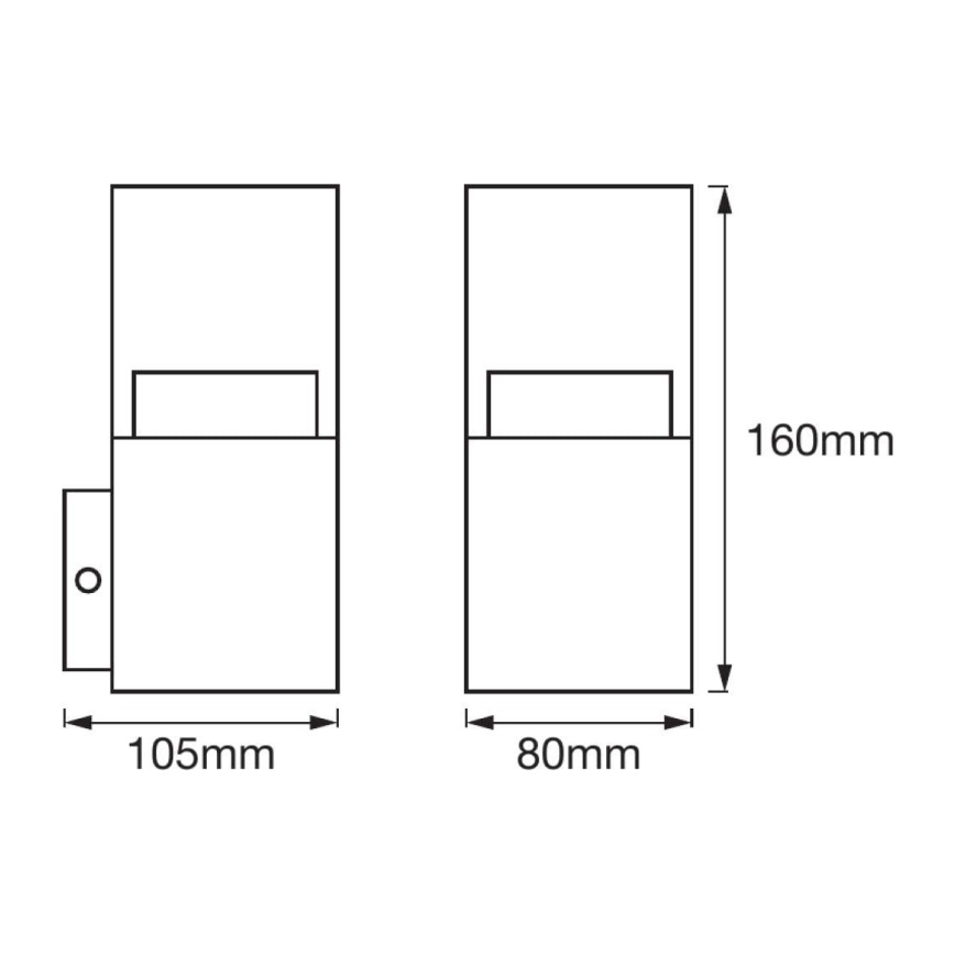 Ledvance - Applique da parete per esterni LED CRYSTAL LED/4,5W/230V IP44