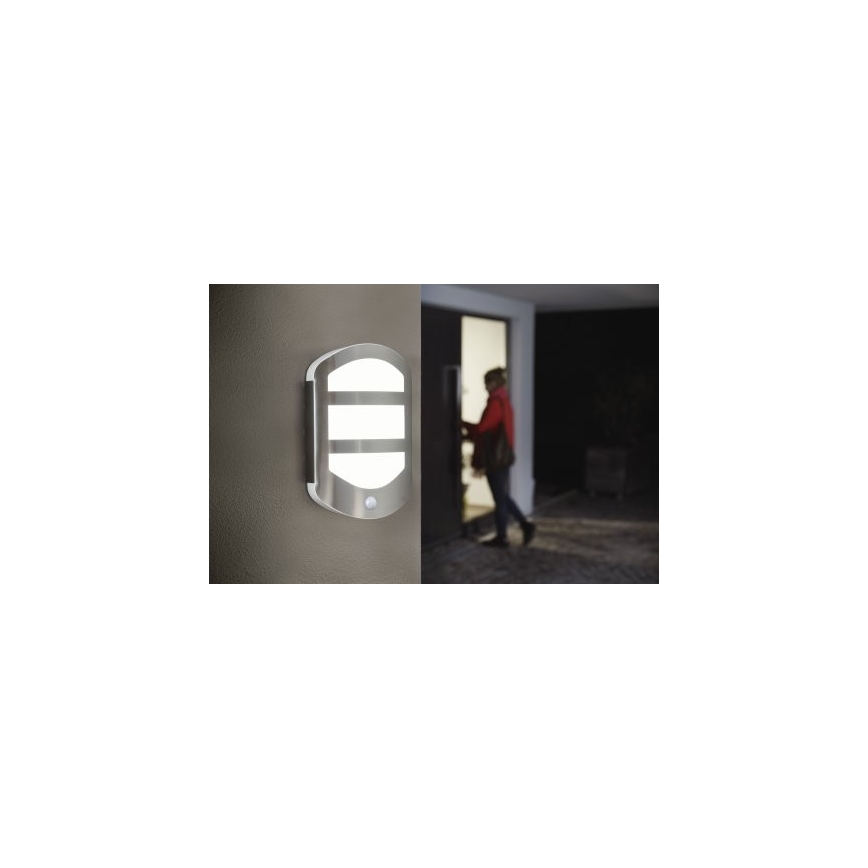 Ledvance - Applique LED da esterno con sensore PLATE LED/12,5W/230V IP44