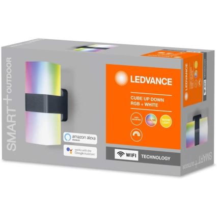 Ledvance - Applique LED RGB da esterno SMART+ CUBE LED/13.5W/230V IP44 Wi-Fi