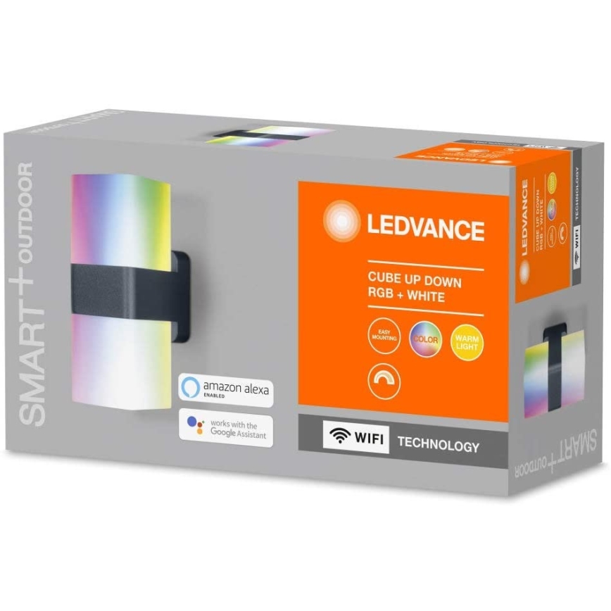Ledvance - Applique LED RGB da esterno SMART+ CUBE LED/13.5W/230V IP44 Wi-Fi