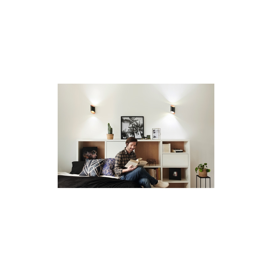Ledvance - Applique murale à intensité variable SMART+ CYLINDRO LED/12W/230V 3000-6500K Wi-Fi noire