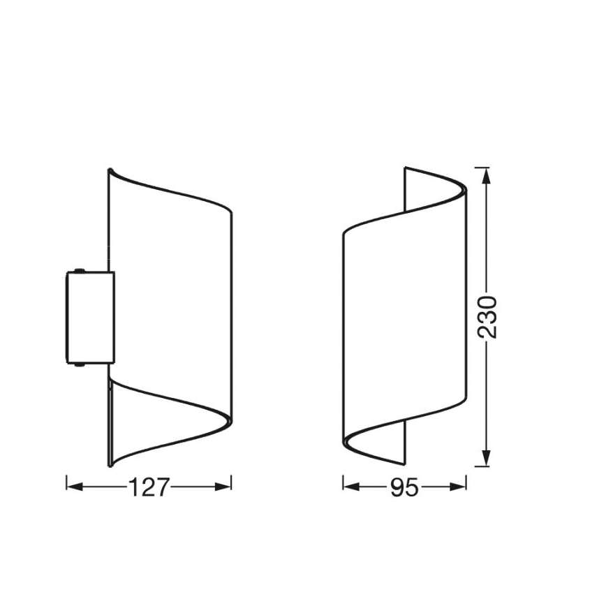Ledvance - Applique murale à intensité variable SMART+ TWIST LED/12W/230V 3000-6500K Wi-Fi blanche