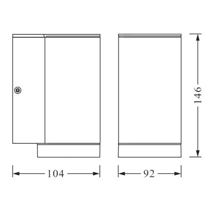 Ledvance - Applique murale d'extérieur BEAM 1xGU10/35W/230V IP44