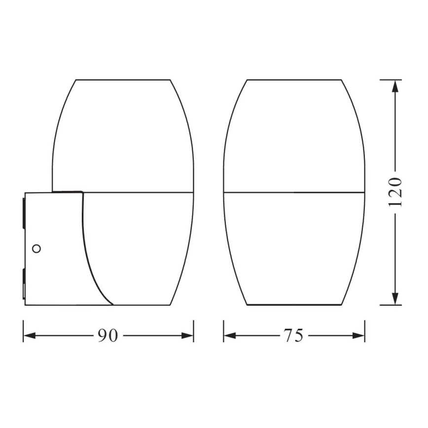 Ledvance - Applique murale d'extérieur CANNON 1xGU10/35W/230V IP44