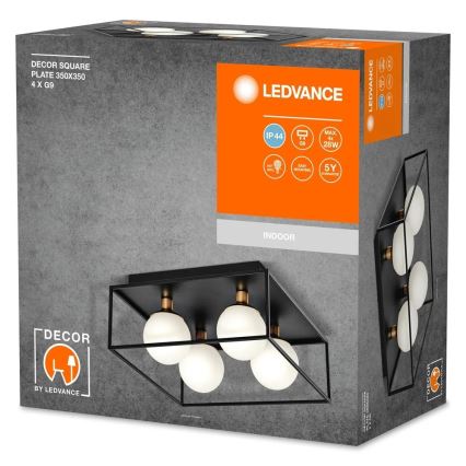 Ledvance - Applique murale d'extérieur DECOR SQUARE 4xG9/28W/230V IP44