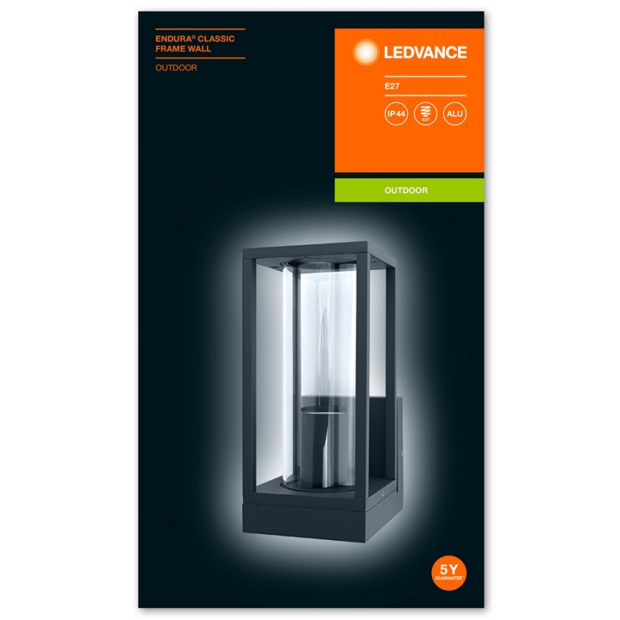 Ledvance - Applique murale d'extérieur FRAME 1xE27/60W/230V IP44