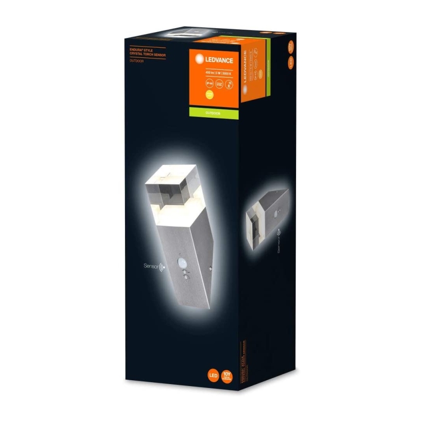Ledvance - Applique murale extérieure avec détecteur CRYSTAL LED/5W/230V IP44