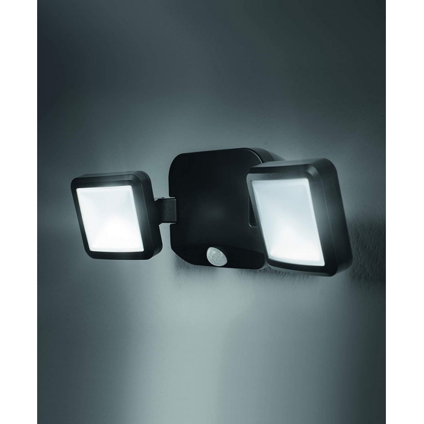Ledvance - Applique murale LED d'extérieur avec détecteur BATTERY 2xLED/10W/6V IP54