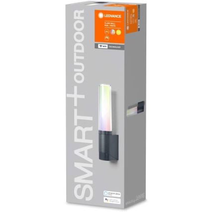 Ledvance - Applique murale LED RVBW extérieur SMART+ FLARE LED/7,5W/230V IP44 Wi-Fi