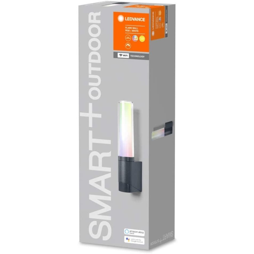 Ledvance - Applique murale LED RVBW extérieur SMART+ FLARE LED/7,5W/230V IP44 Wi-Fi