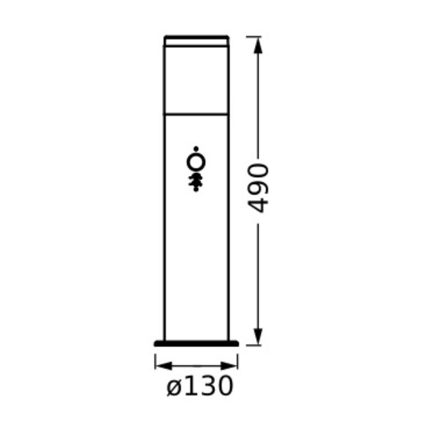 Ledvance - Auβenleuchte mit Sensor EBRO 1xE27/20W/230V IP44