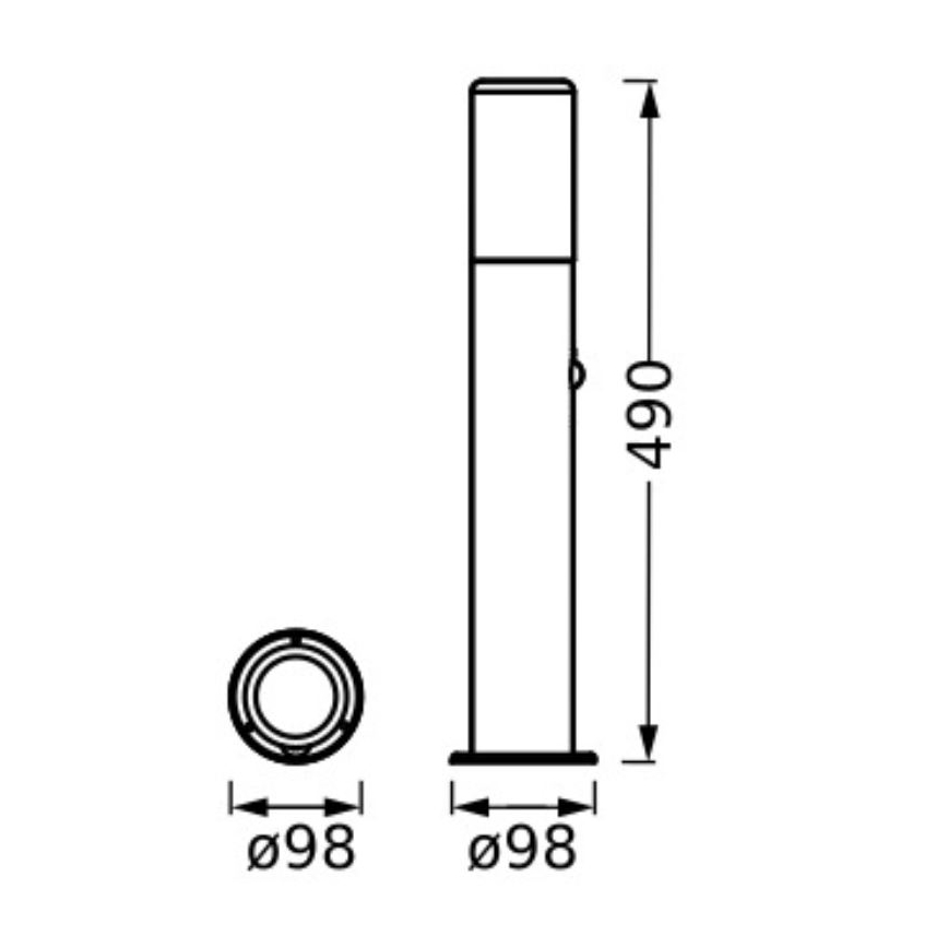 Ledvance - Auβenleuchte mit Sensor FIGO CYLINDER 1xE27/20W/230V IP44