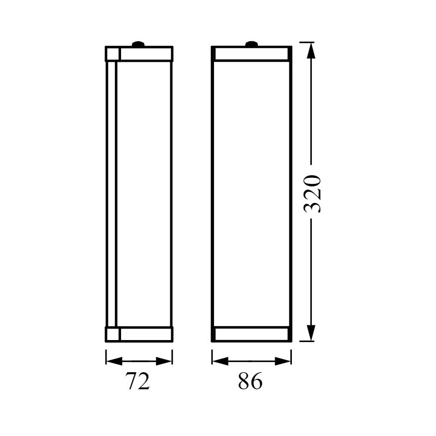 Ledvance - Badezimmer-Wandleuchte BATHROOM CLASSIC 2xE14/12W/230V IP44
