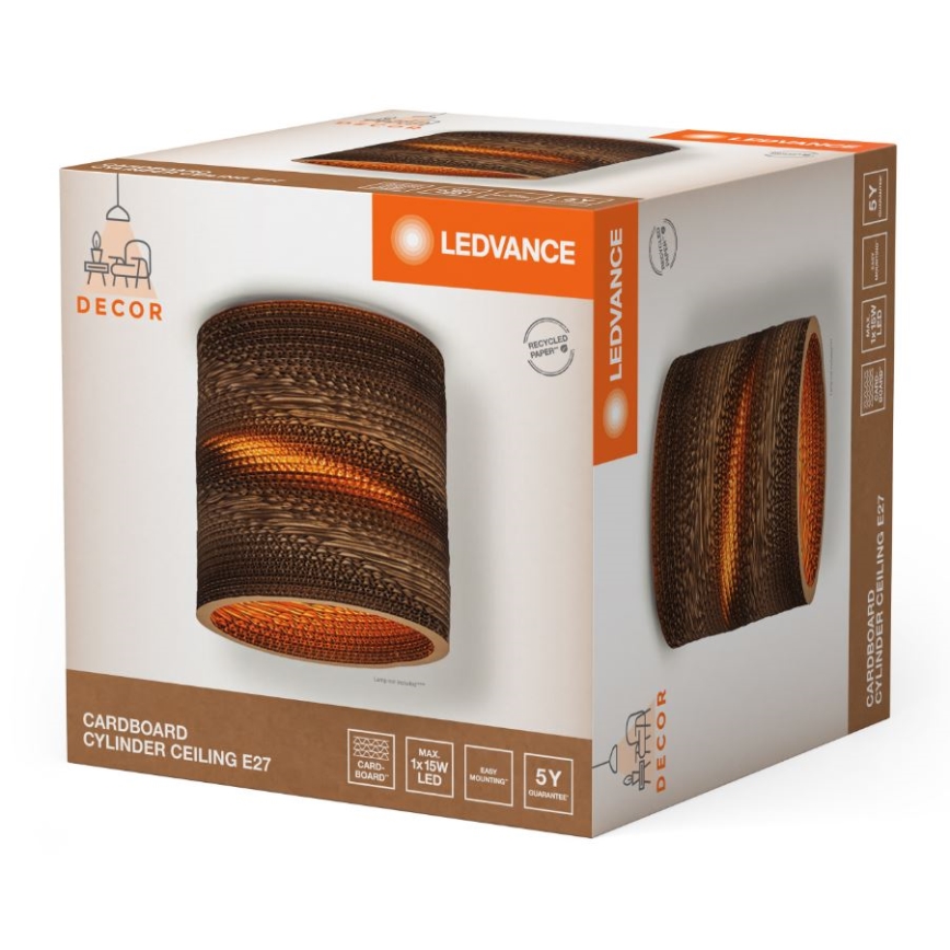 Ledvance - Deckenleuchte DECOR CARDBOARD 1xE27/15W/230V d 25 cm